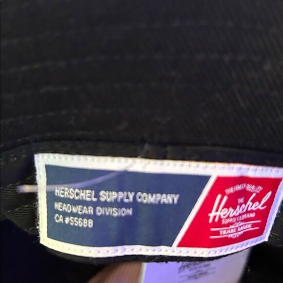 Herschel Supply Co, Henderson Bucket Hat, Black Denim, Size Small/Medium - Picture 6 of 7